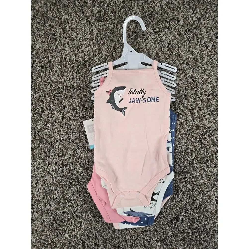 Hudson Baby infant girl Sz 0-3M sleeveless bodysuits in a 